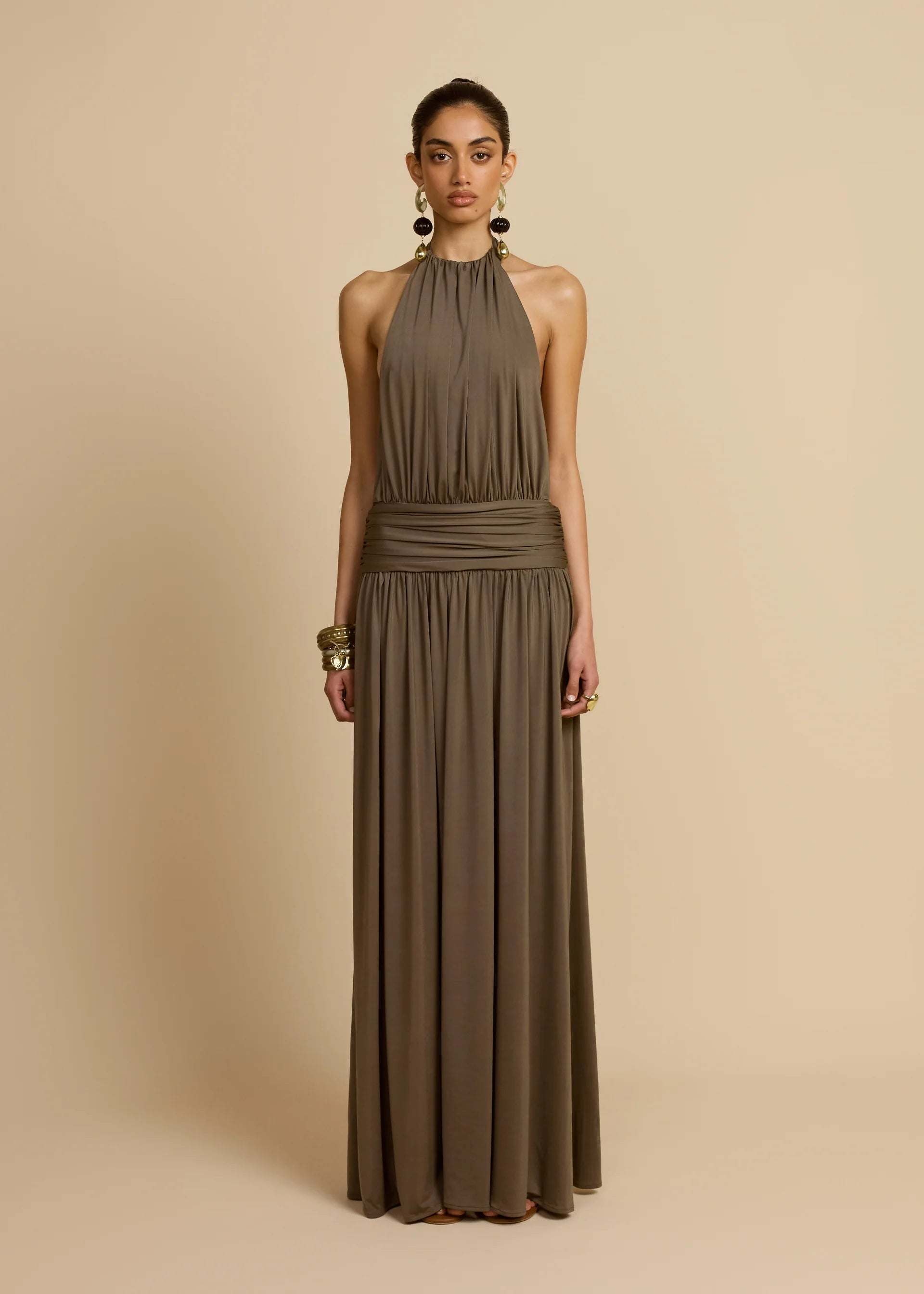Santina Dress Khaki