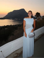 The Sisal Mesh Dress in Dove