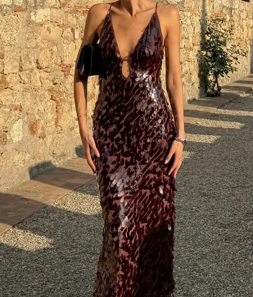 Sapphire Sequin Maxi Fig