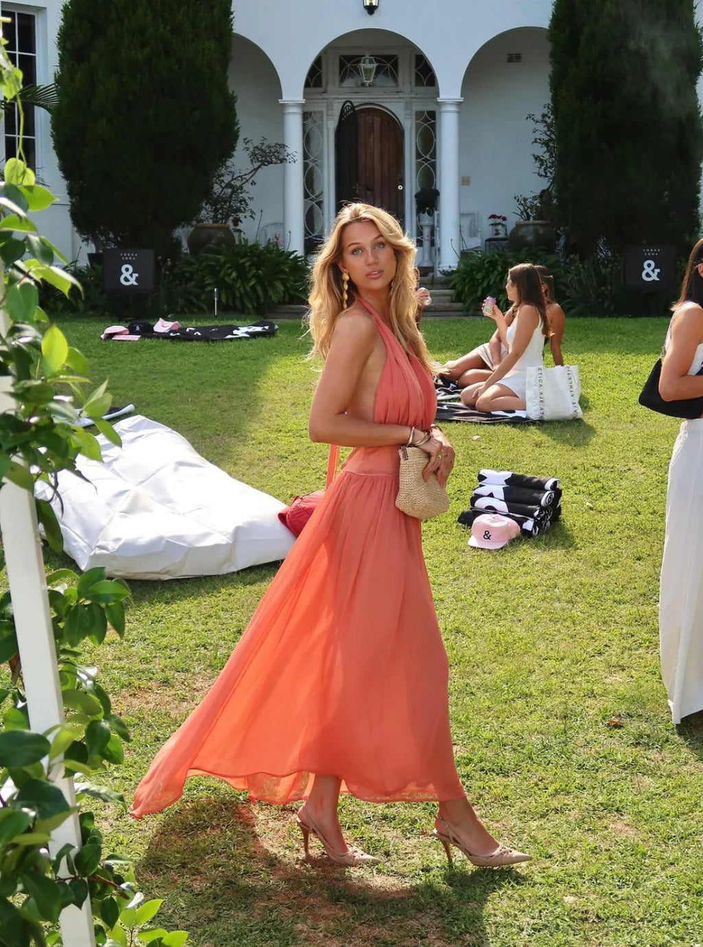 Serena Dress Coral