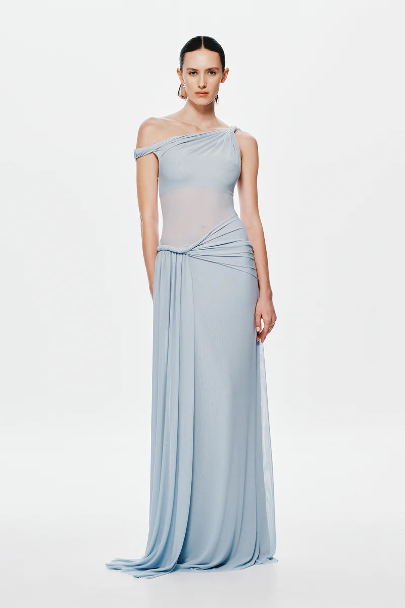The Sisal Mesh Dress in Dove