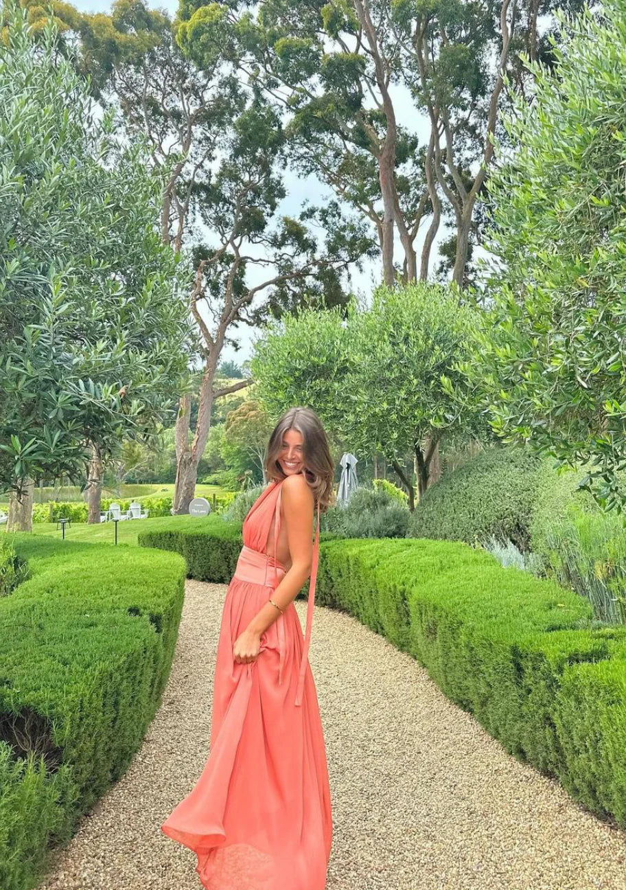 Serena Dress Coral