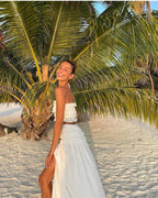 Alina Crop Top and Skirt Ivory