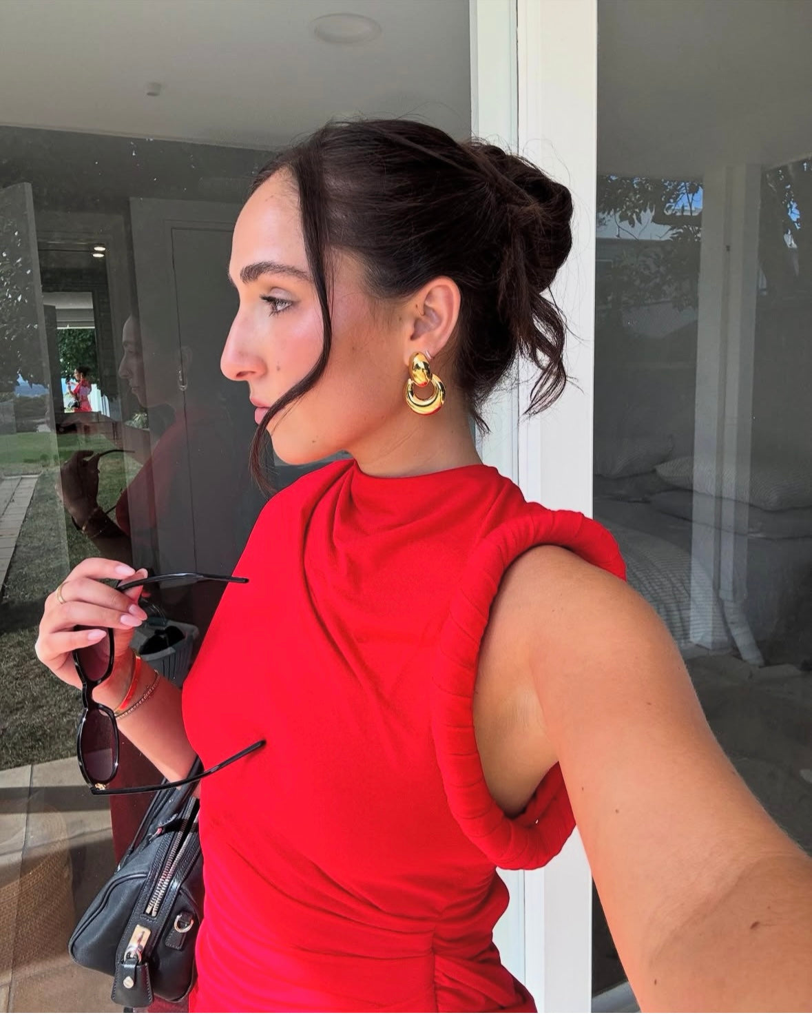 Neon Maxi Dress Red