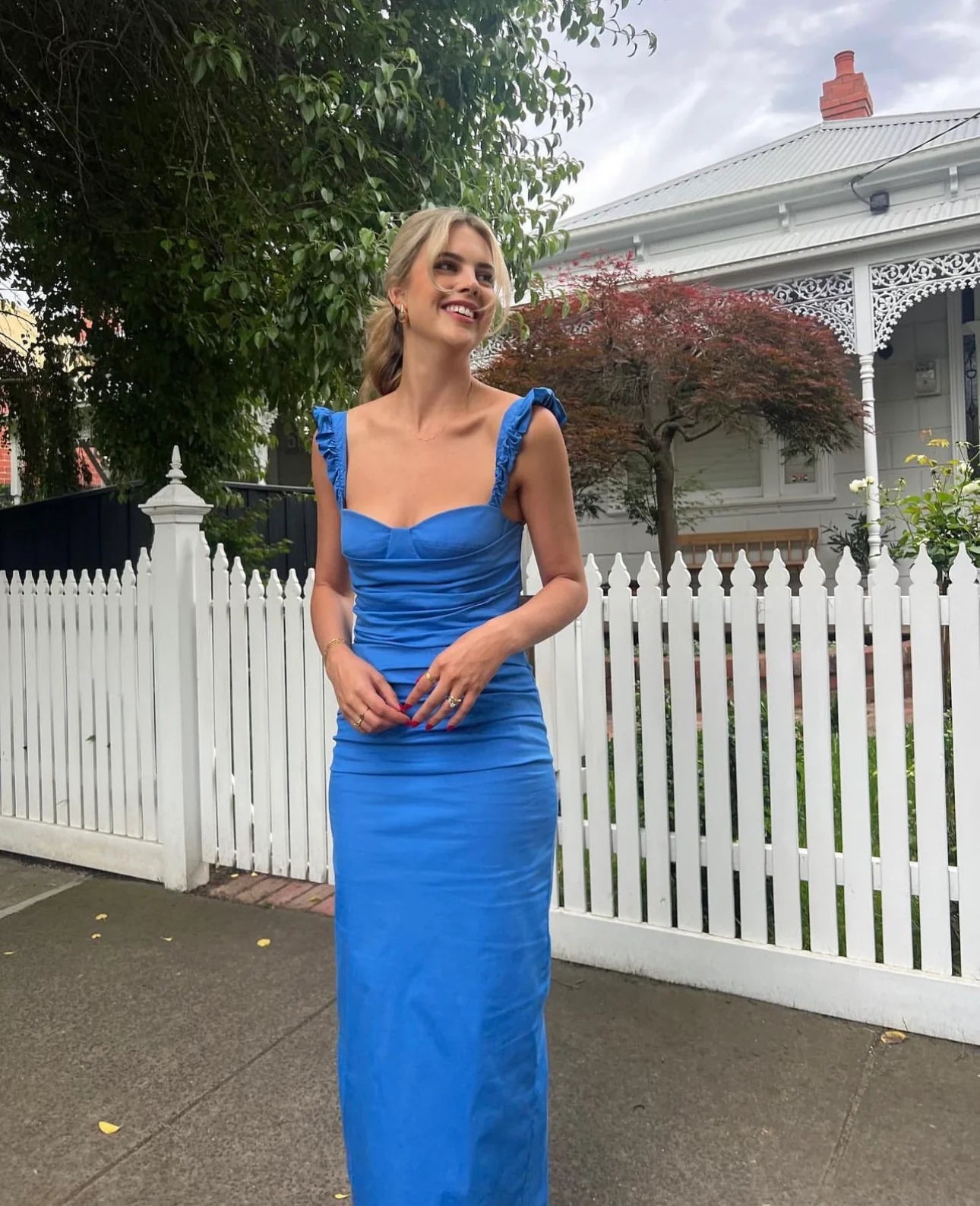 Azul Balconette Gown – Hired In The Hills