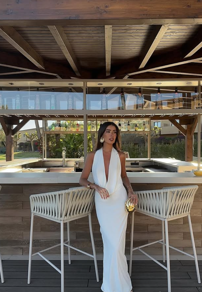 Plunge Maxi Dress