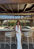 Plunge Maxi Dress