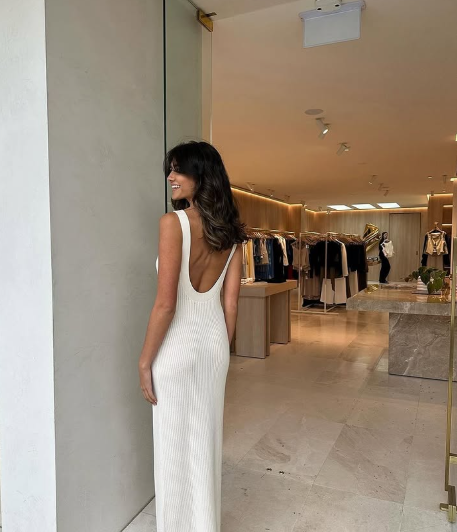 Cairo Maxi Dress Ivory