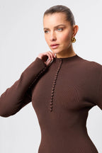 Windsor Midi Dress Chocolate