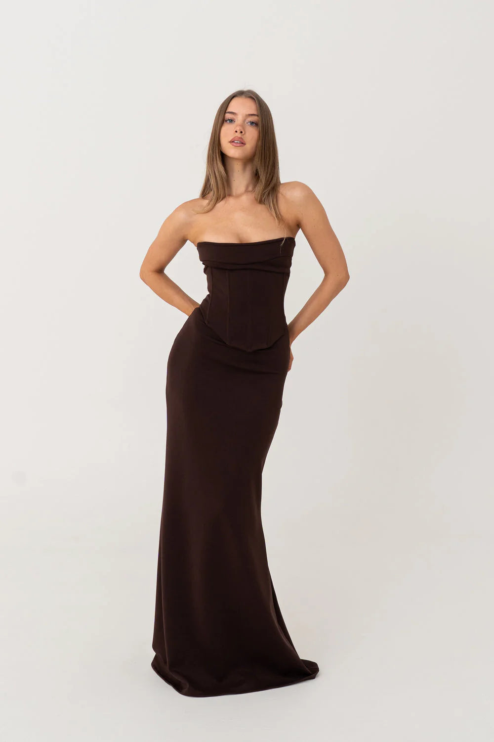 Louie Gown in Brown