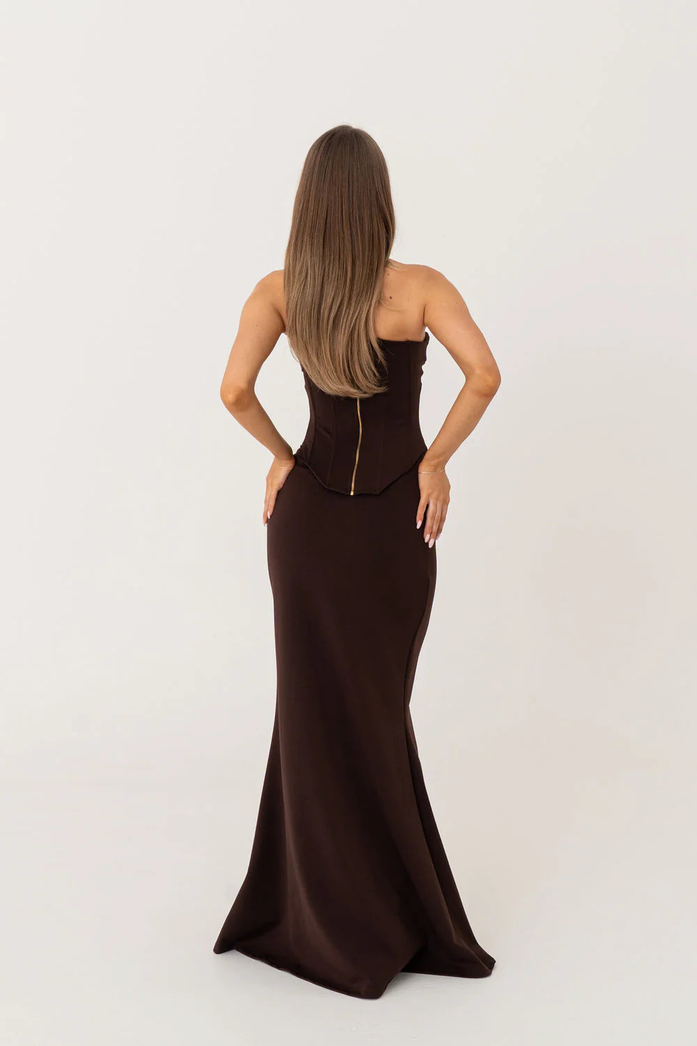 Louie Gown in Brown