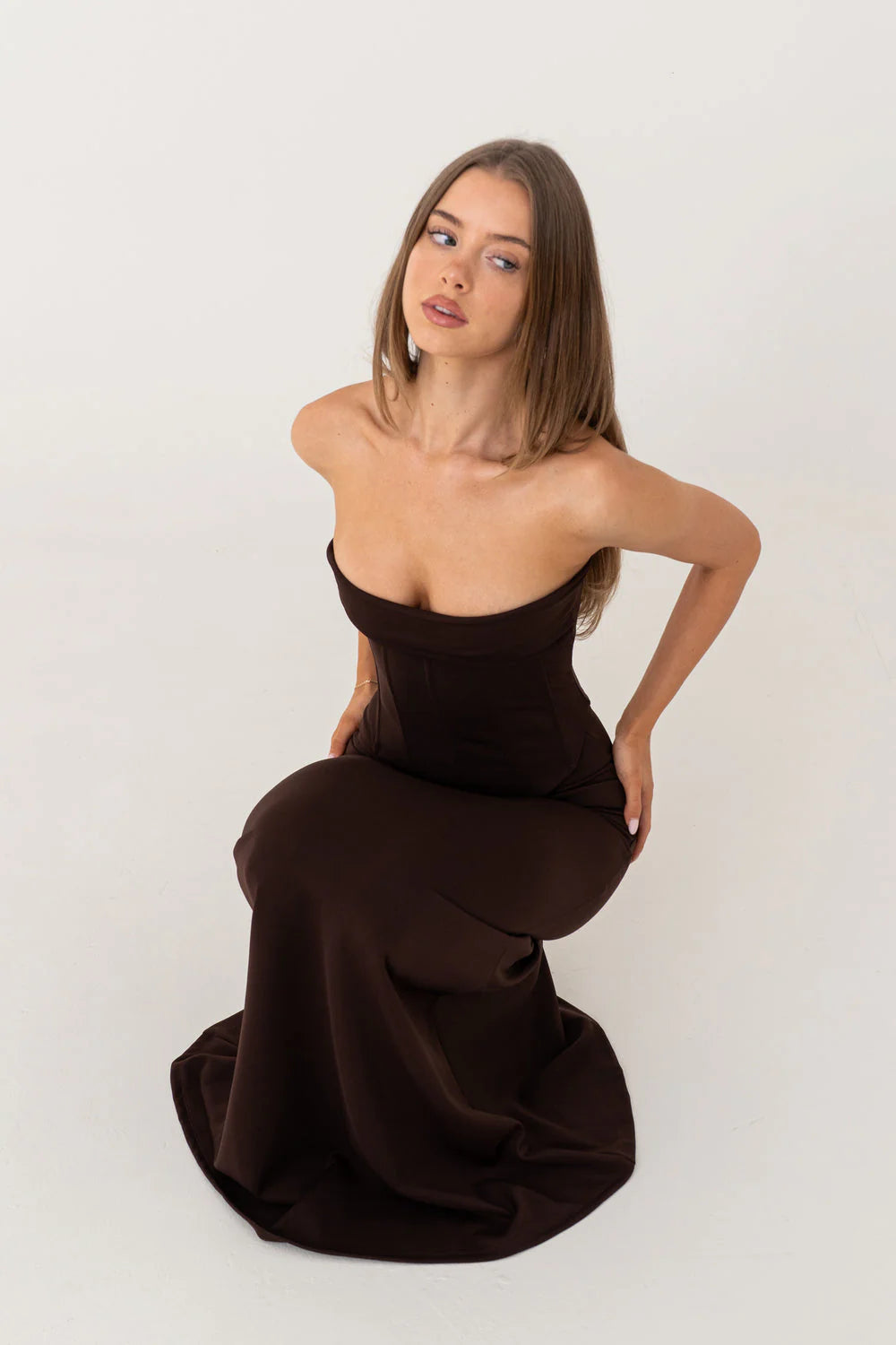 Louie Gown in Brown